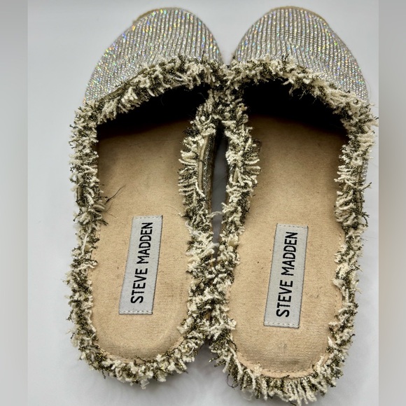 Steve Madden rhinestone espadrilles mules - Picture 6 of 7